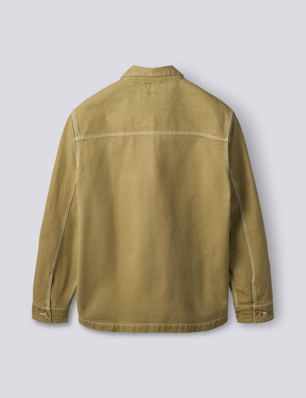 BERRY OVERSHIRT - OLIVE