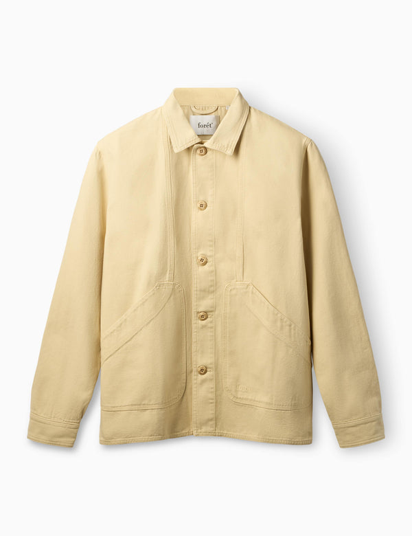 BERRY CANVAS OVERSHIRT - VINTAGE YELLOW