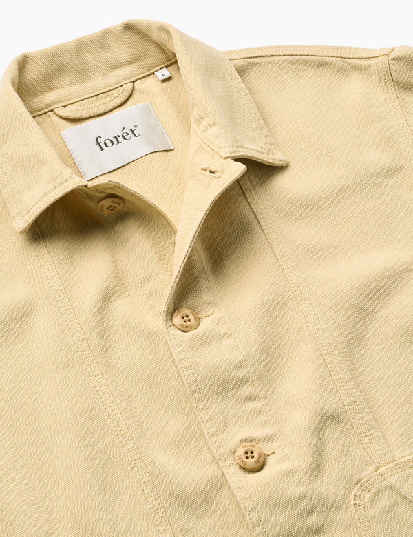 BERRY CANVAS OVERSHIRT - VINTAGE YELLOW