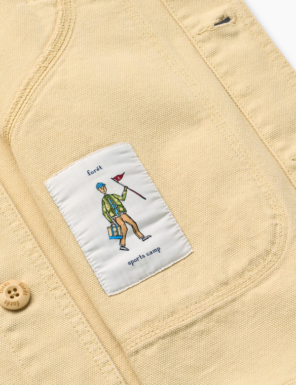 BERRY CANVAS OVERSHIRT - VINTAGE YELLOW