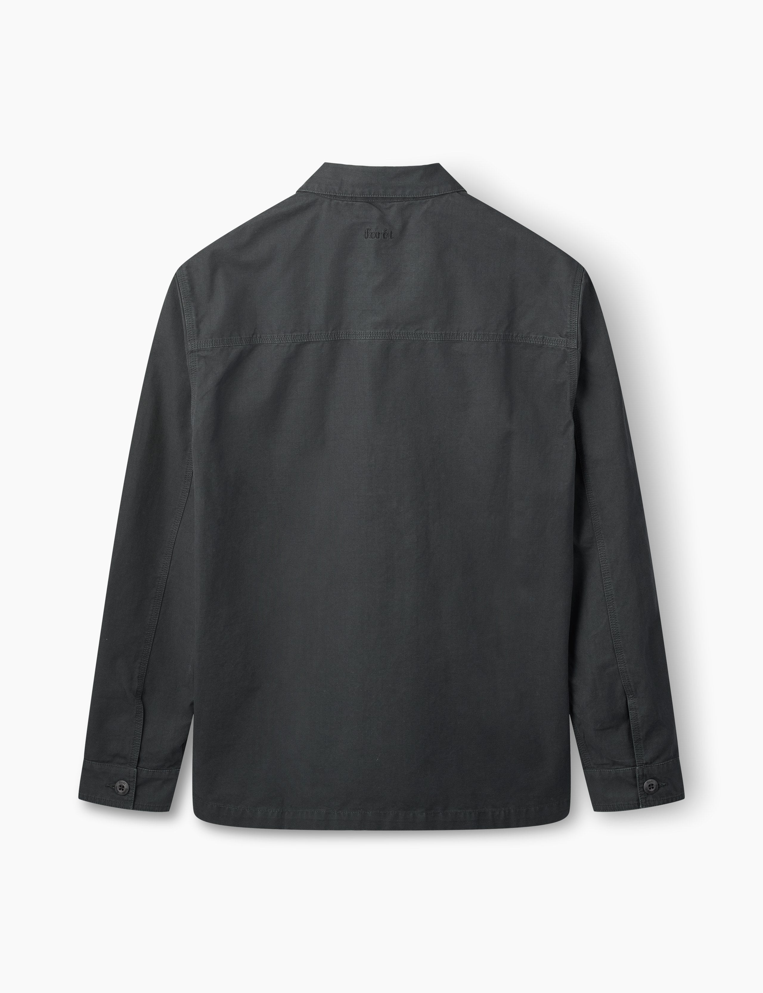 BERRY RIPSTOP OVERSHIRT - DARK GREY