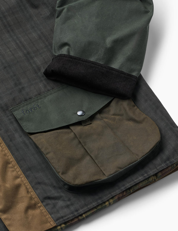 BIVOUAC PADDED OILSKIN JACKET - MULTI