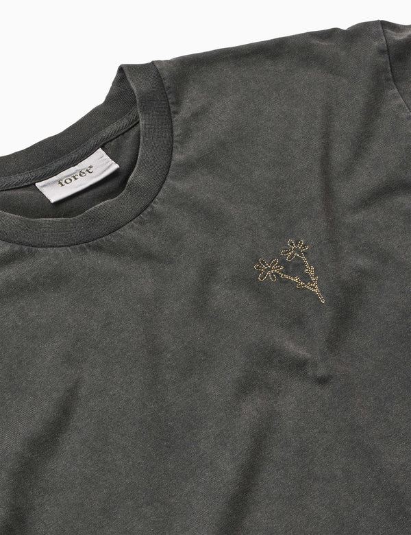 BOUQUET T-SHIRT - WASHED BLACK