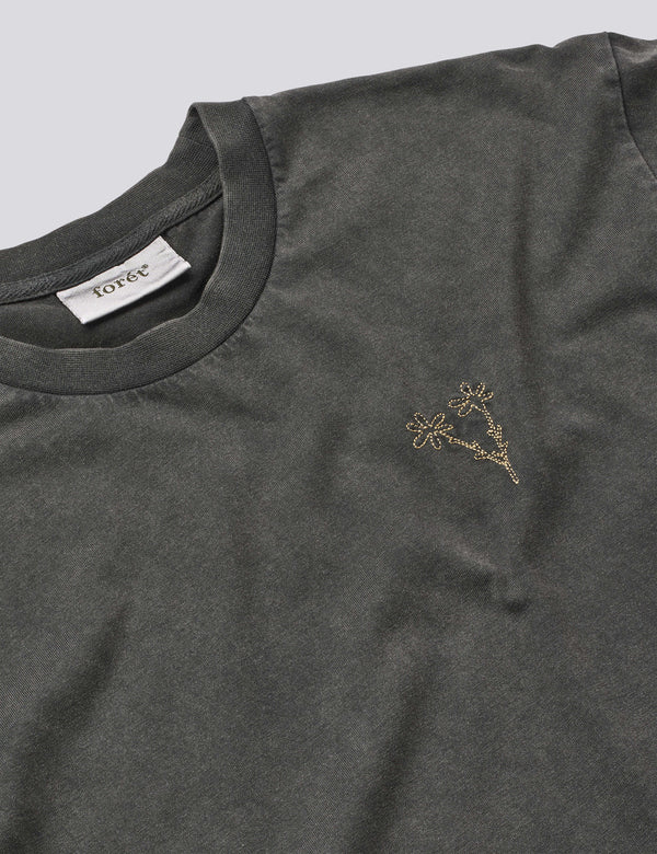 BOUQUET T-SHIRT - WASHED BLACK