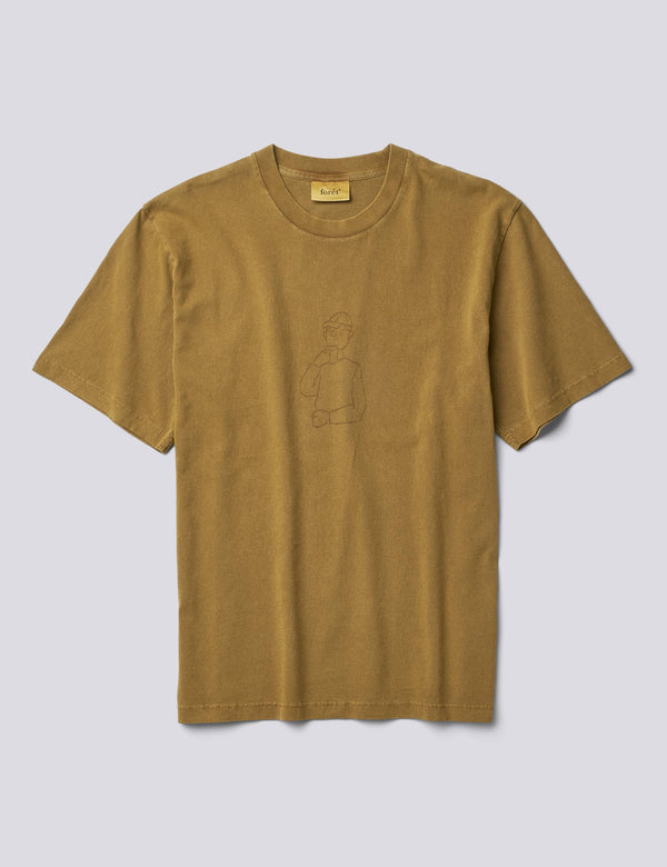 BREAK PIGMENT DYED T-SHIRT - FATIGUE GREEN
