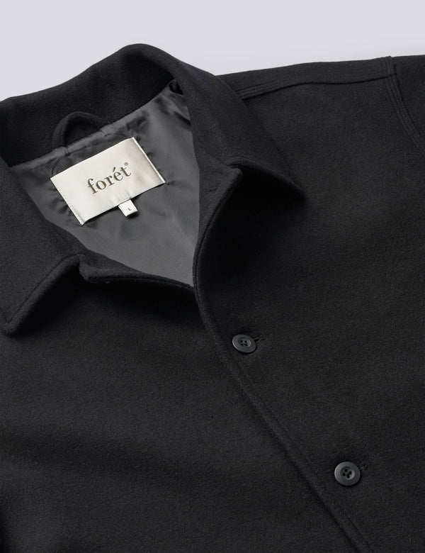 CAVE WOOL JACKET - BLACK