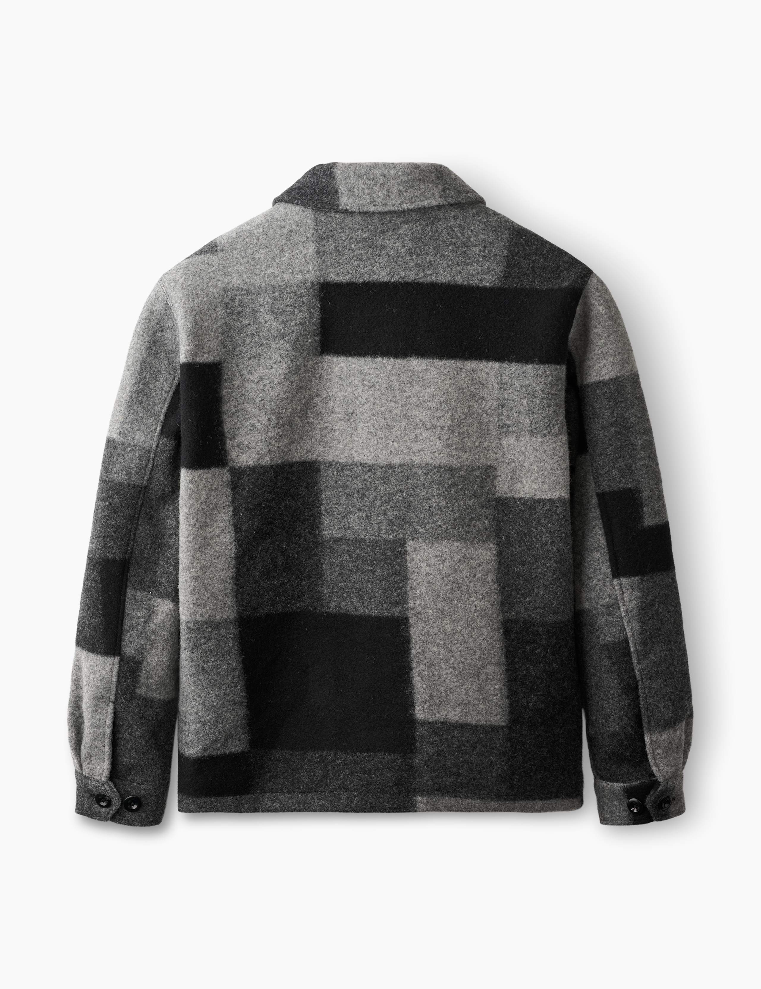 CAVE WOOL JACKET - BLACK MIX