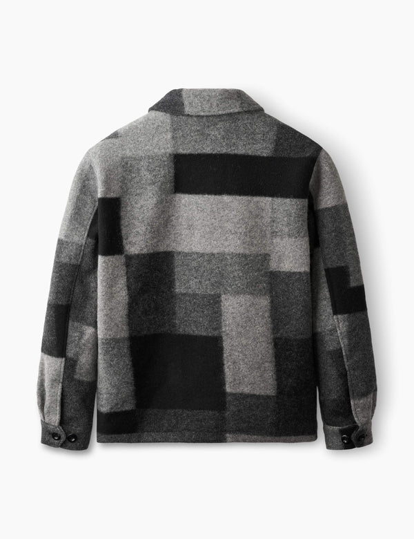 CAVE WOOL JACKET - BLACK MIX