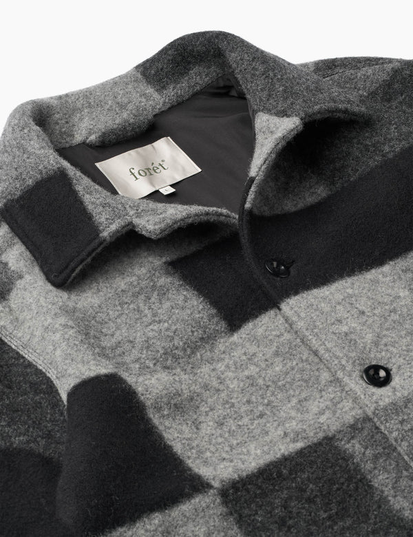 CAVE WOOL JACKET - BLACK MIX