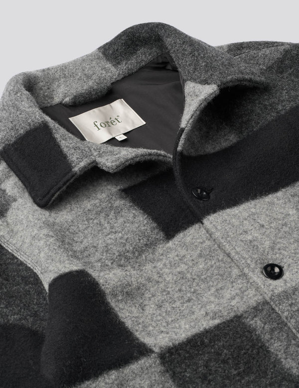 CAVE WOOL JACKET - BLACK MIX