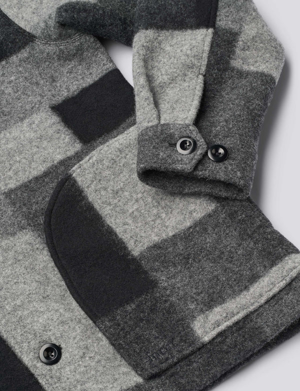 CAVE WOOL JACKET - BLACK MIX