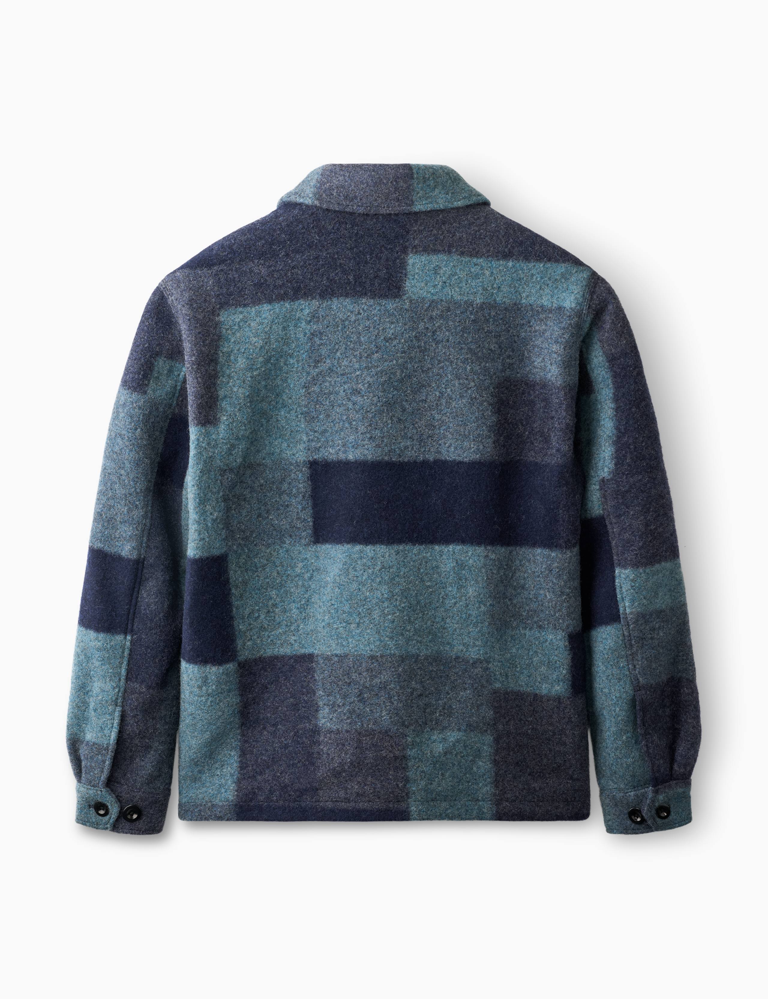 CAVE WOOL JACKET - BLUE MIX