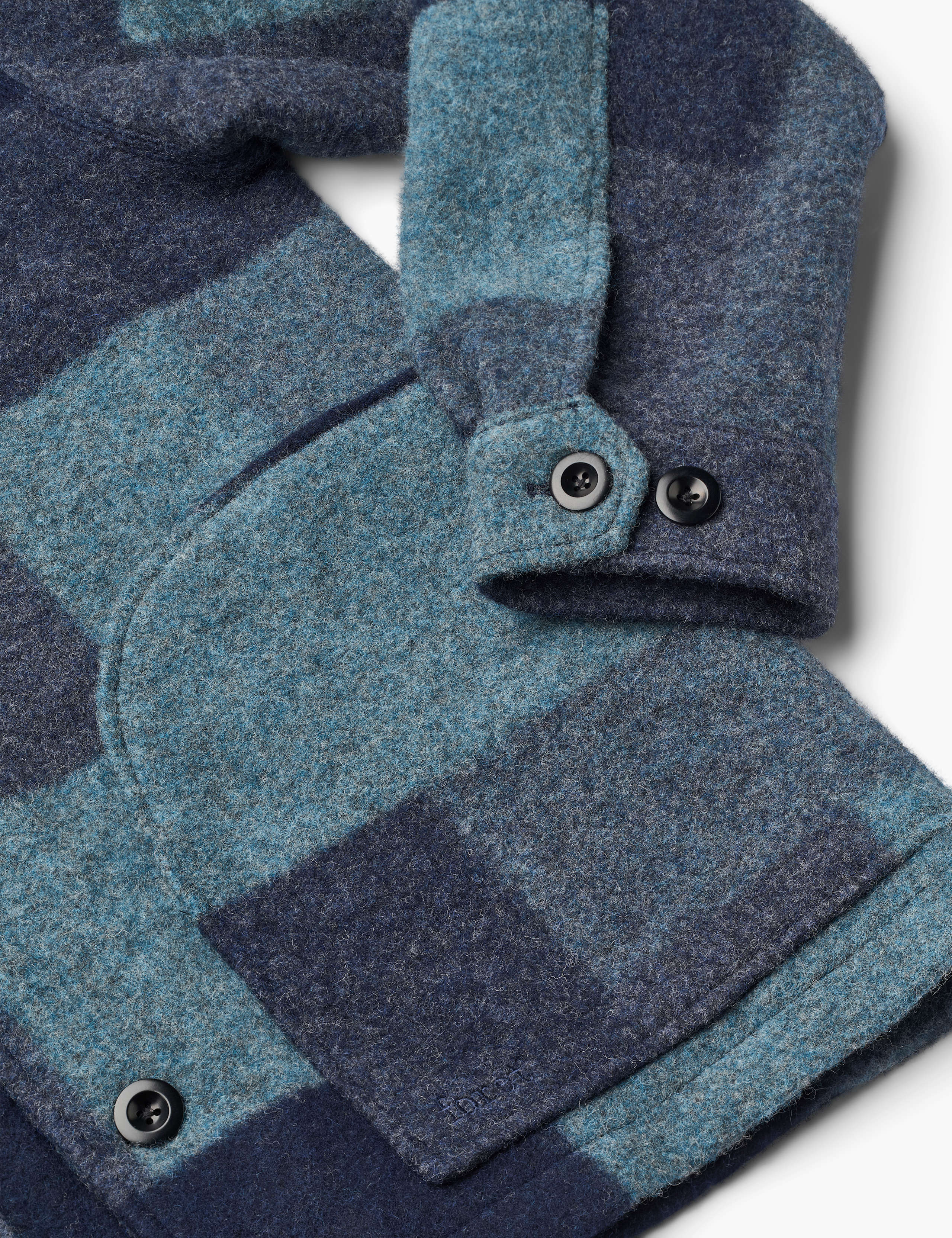 CAVE WOOL JACKET - BLUE MIX