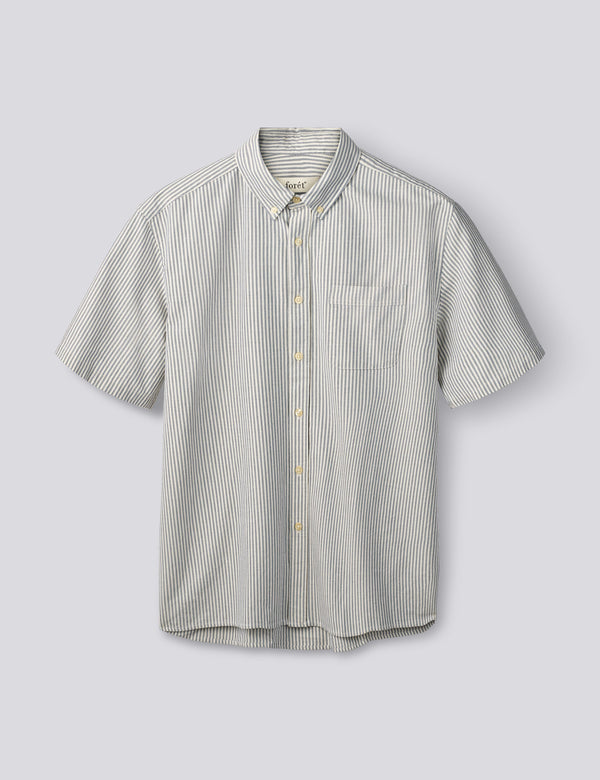 CEDAR OXFORD SHIRT - BLUE STRIPE
