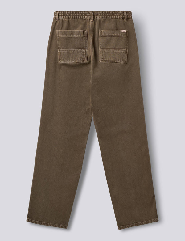 CLAY DENIM PANTS - BROWN DENIM