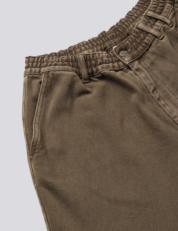 CLAY DENIM PANTS - BROWN DENIM