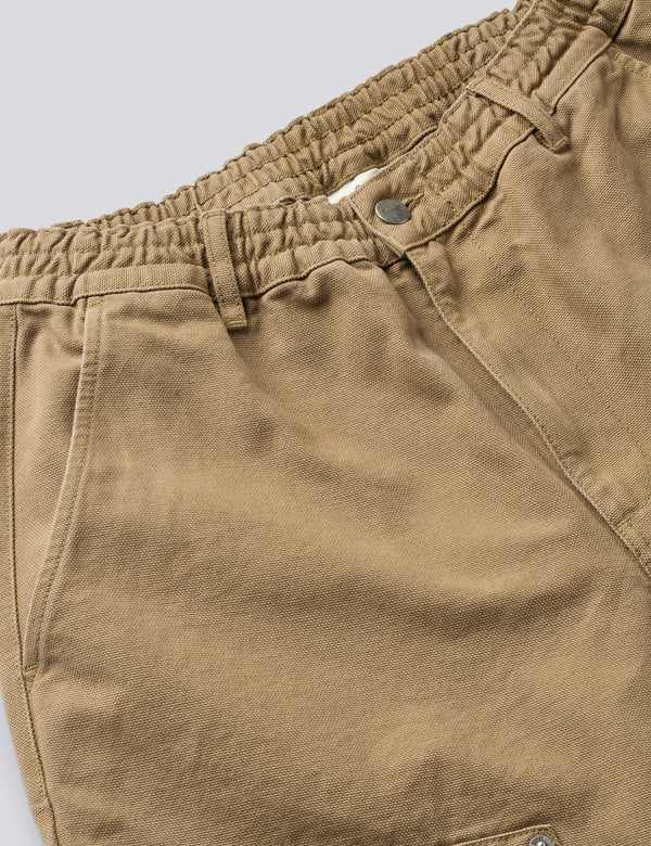 CLAY DOUBLE KNEE PANTS - BURNT KHAKI