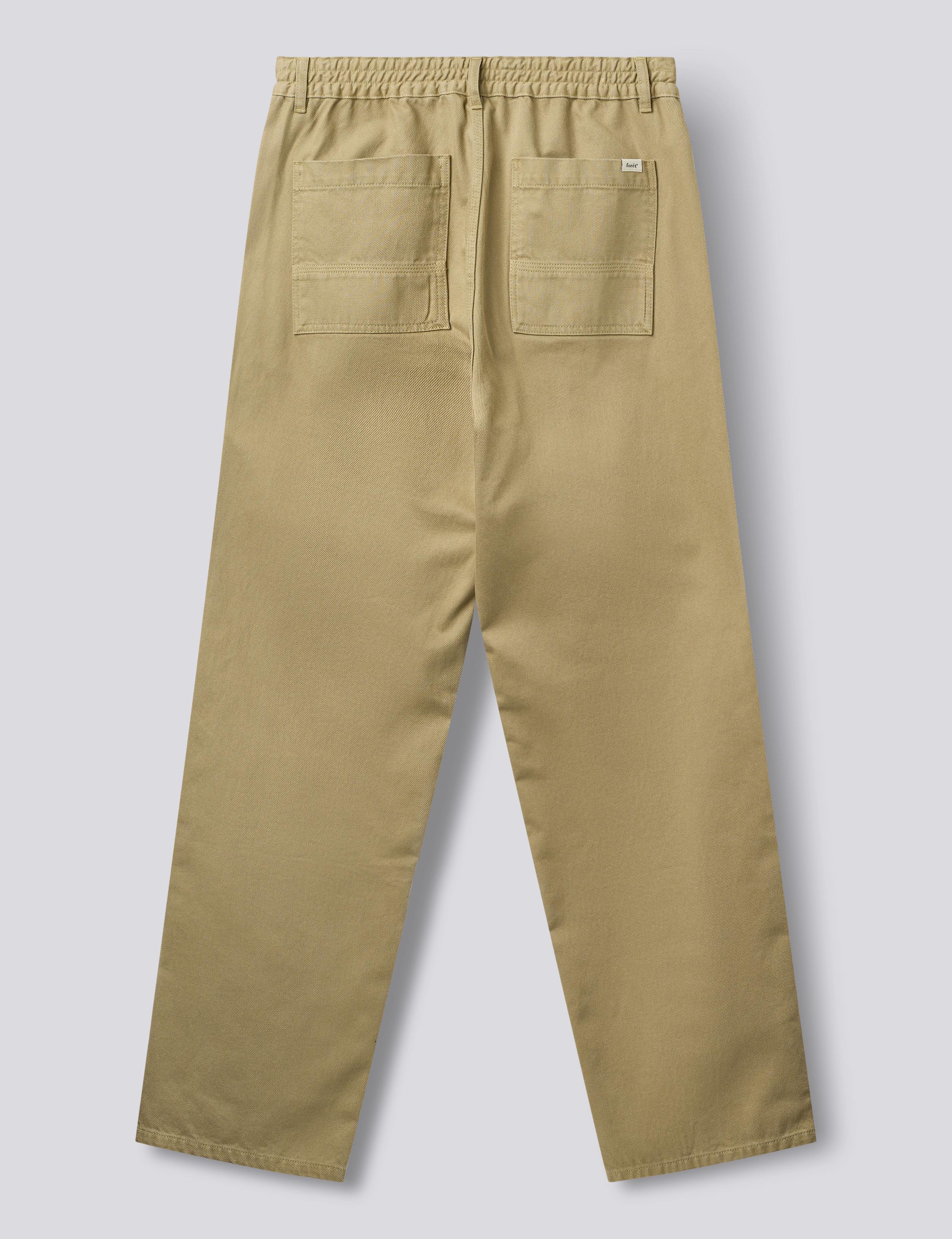 CLAY TWILL PANTS - KHAKI – foret