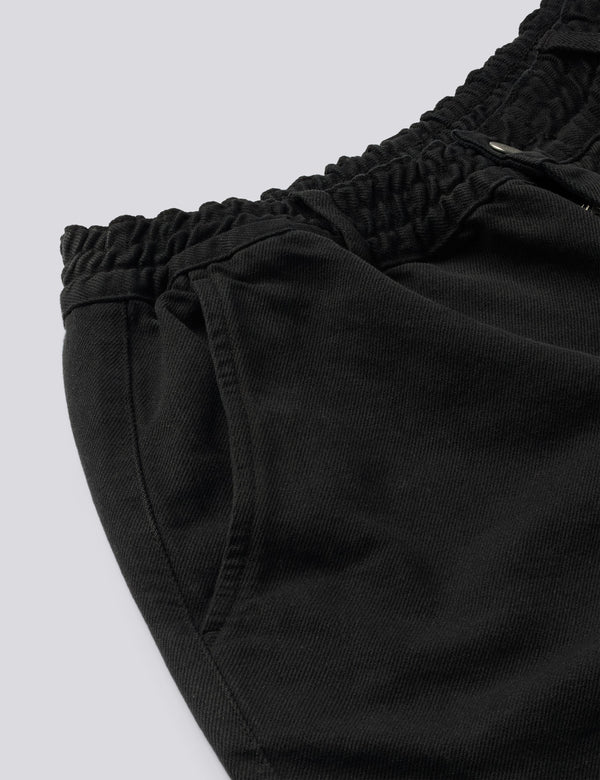 CLAY TWILL SHORTS - BLACK
