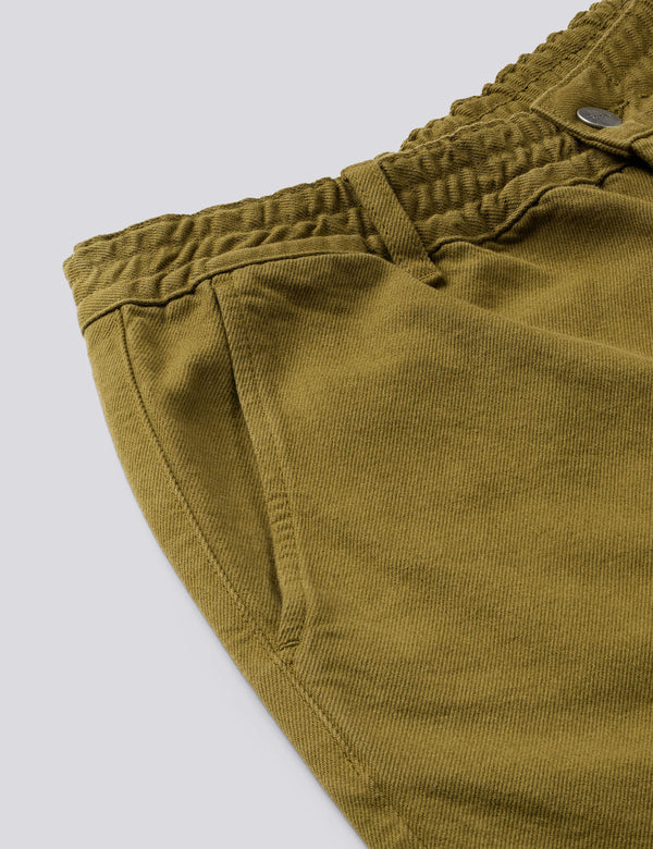 CLAY TWILL SHORTS - OLIVE