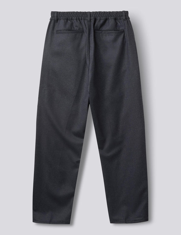 CLAY WOOL PANTS - NAVY