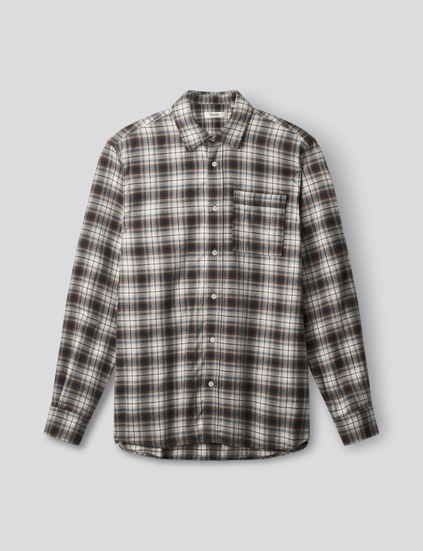 CREEK CHECK SHIRT - BROWN/GREY CHECK