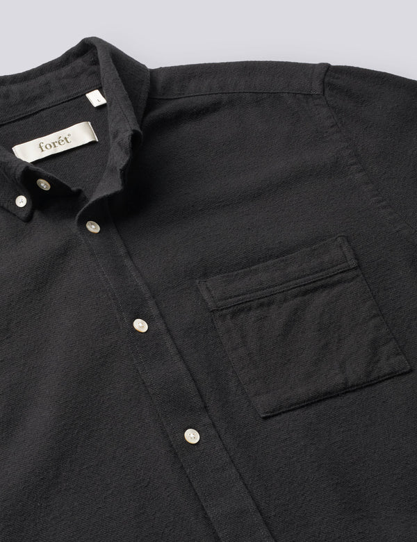 CREEK FLANNEL SHIRT - BLACK