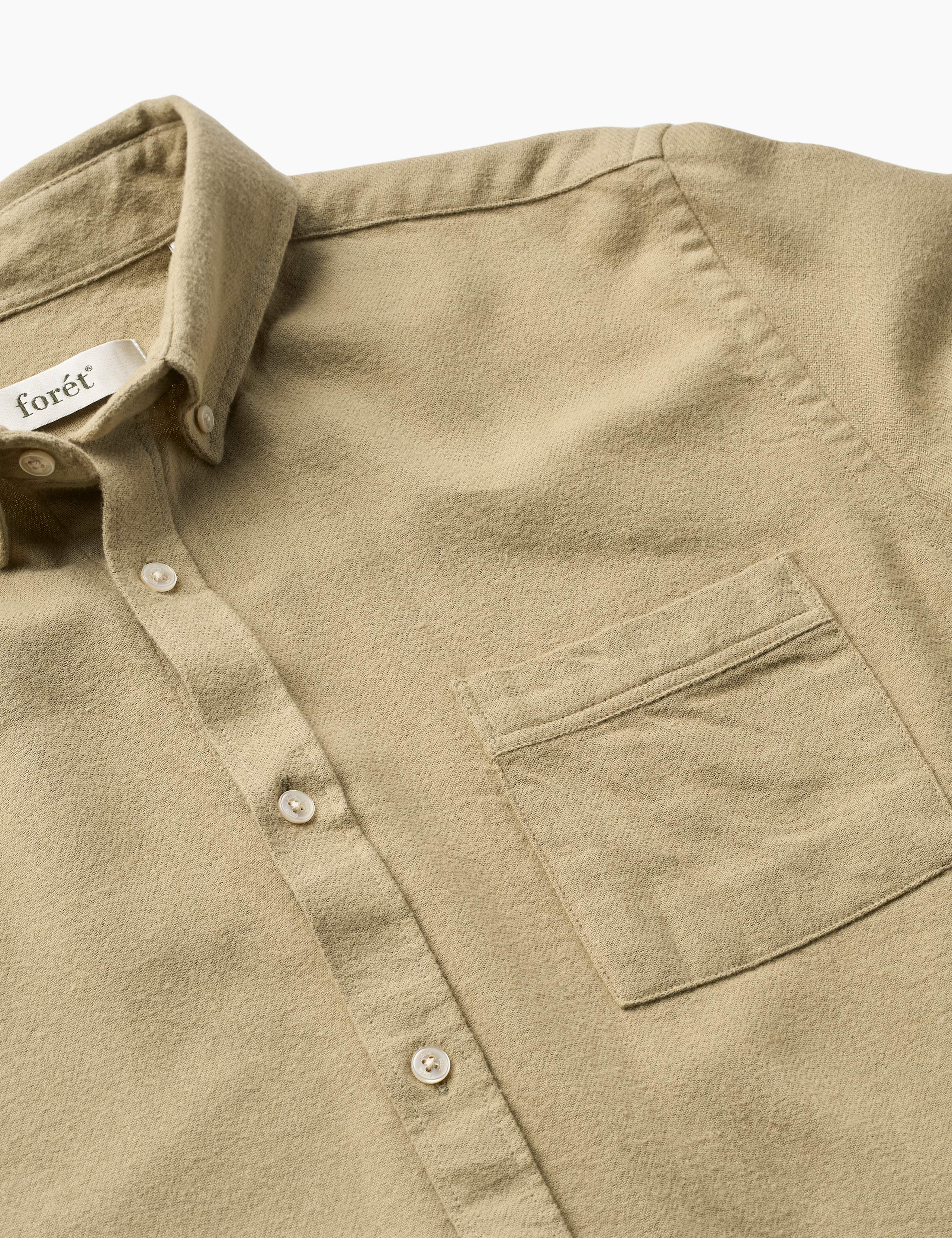 CREEK FLANNEL SHIRT - KHAKI