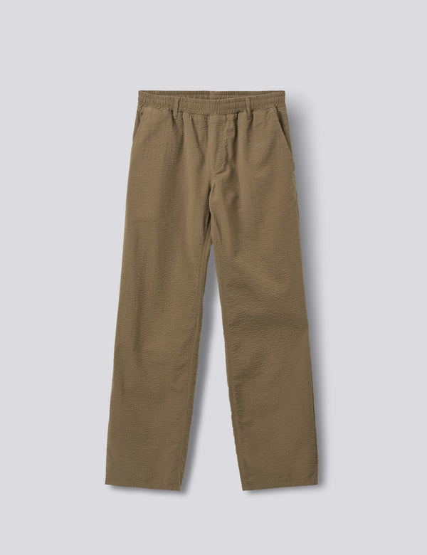 CALM SEERSUCKER PANTS - STONE