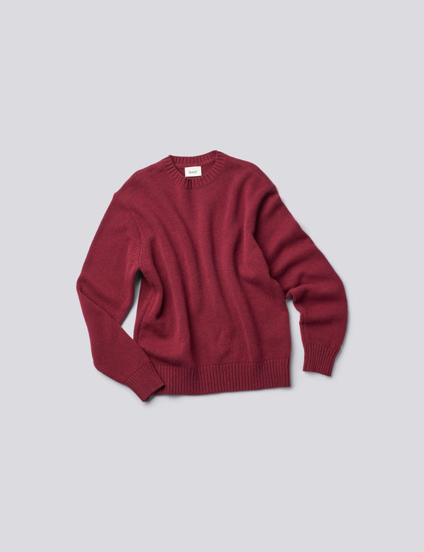 MOULINE RELAXED FIT KNIT - SUMAC RED