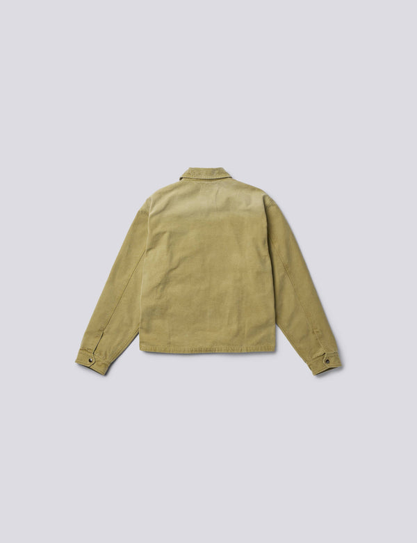 COURSE WASHED CANVAS JACKET - FATIGUE GREEN