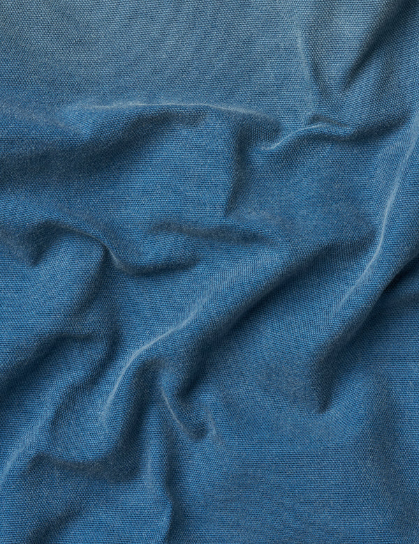COURSE WASHED CANVAS JACKET - VINTAGE BLUE