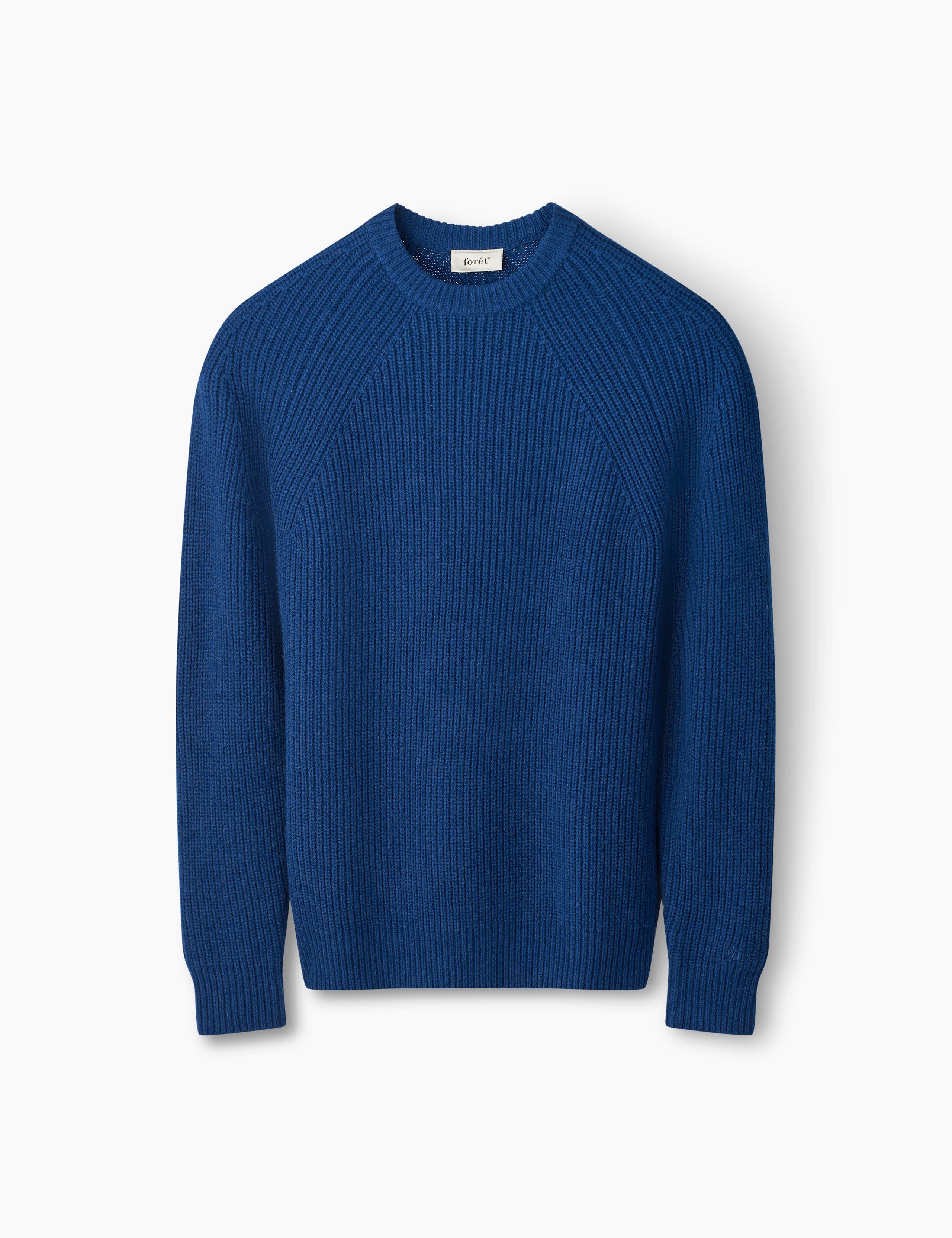 DELTA WOOL RIB KNIT - BLUE