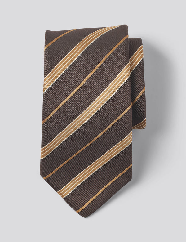 EDEN TIE - WOOD STRIPE
