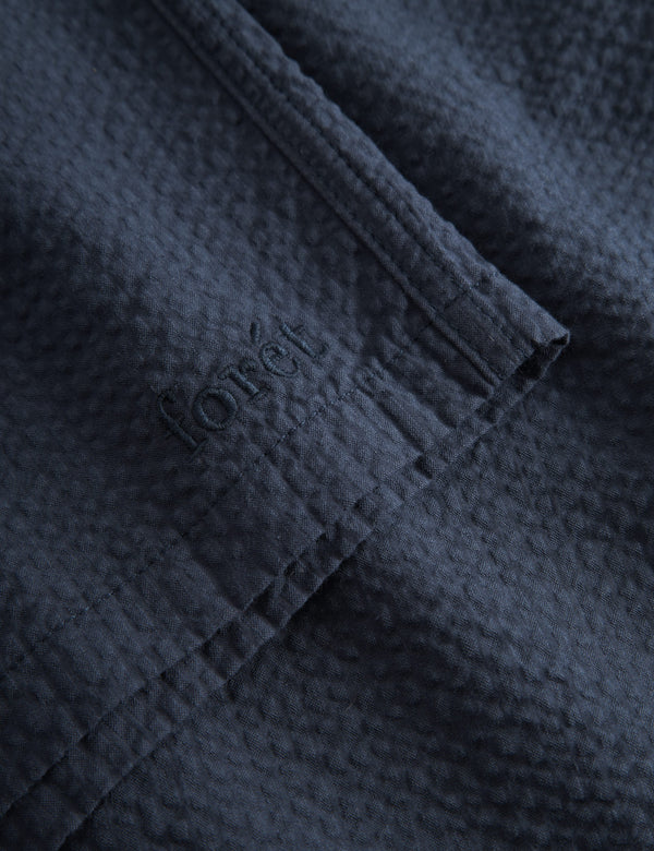 HUSH SEERSUCKER SHORTS - NAVY