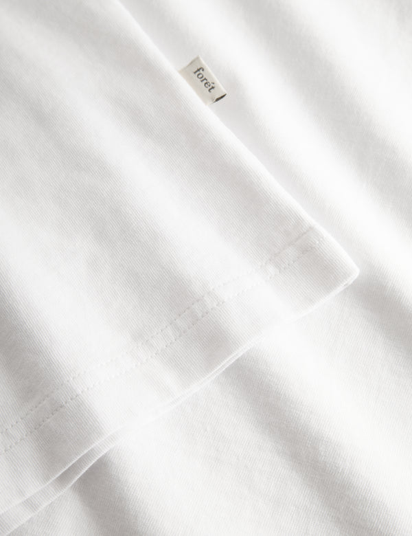 FARM T-SHIRT - WHITE/NAVY