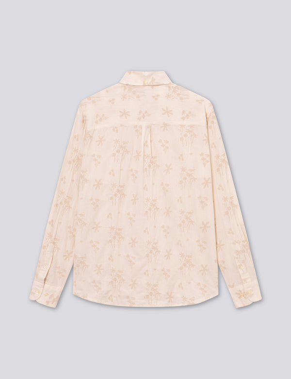 HORNET FLOWER JACQUARD SHIRT - CLOUD