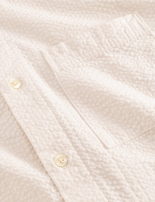 HORNET SEERSUCKER SHIRT - CLOUD