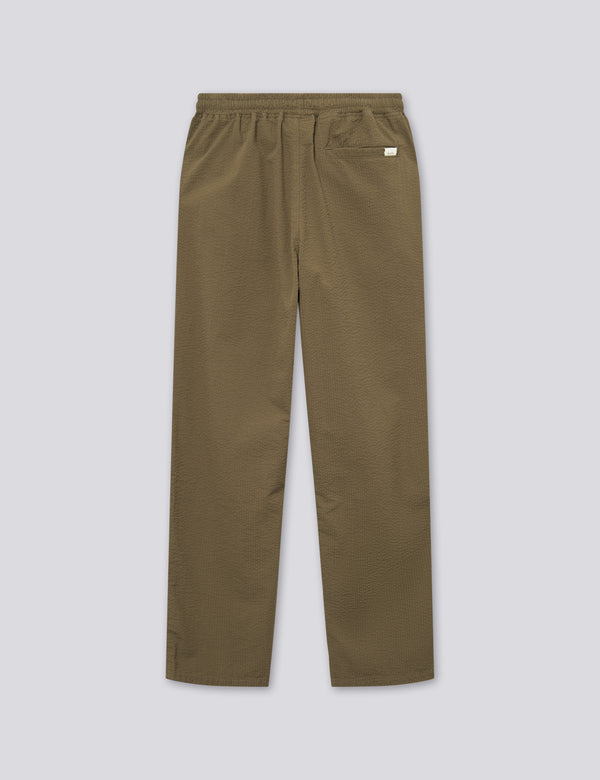 CALM SEERSUCKER PANTS - ARMY