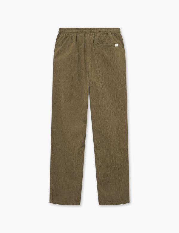 CALM SEERSUCKER PANTS - ARMY