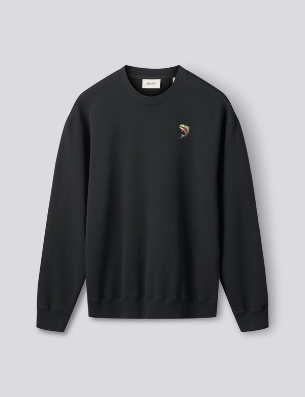 FISH SWEATSHIRT - BLACK