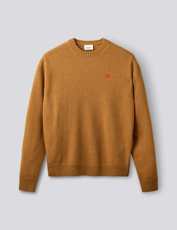 FLAG LAMBSWOOL KNIT - RUST
