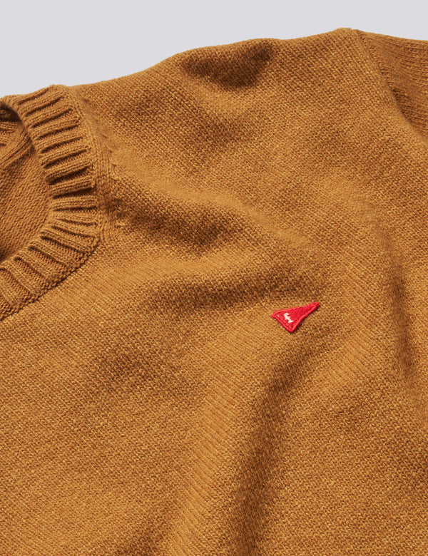 FLAG LAMBSWOOL KNIT - RUST