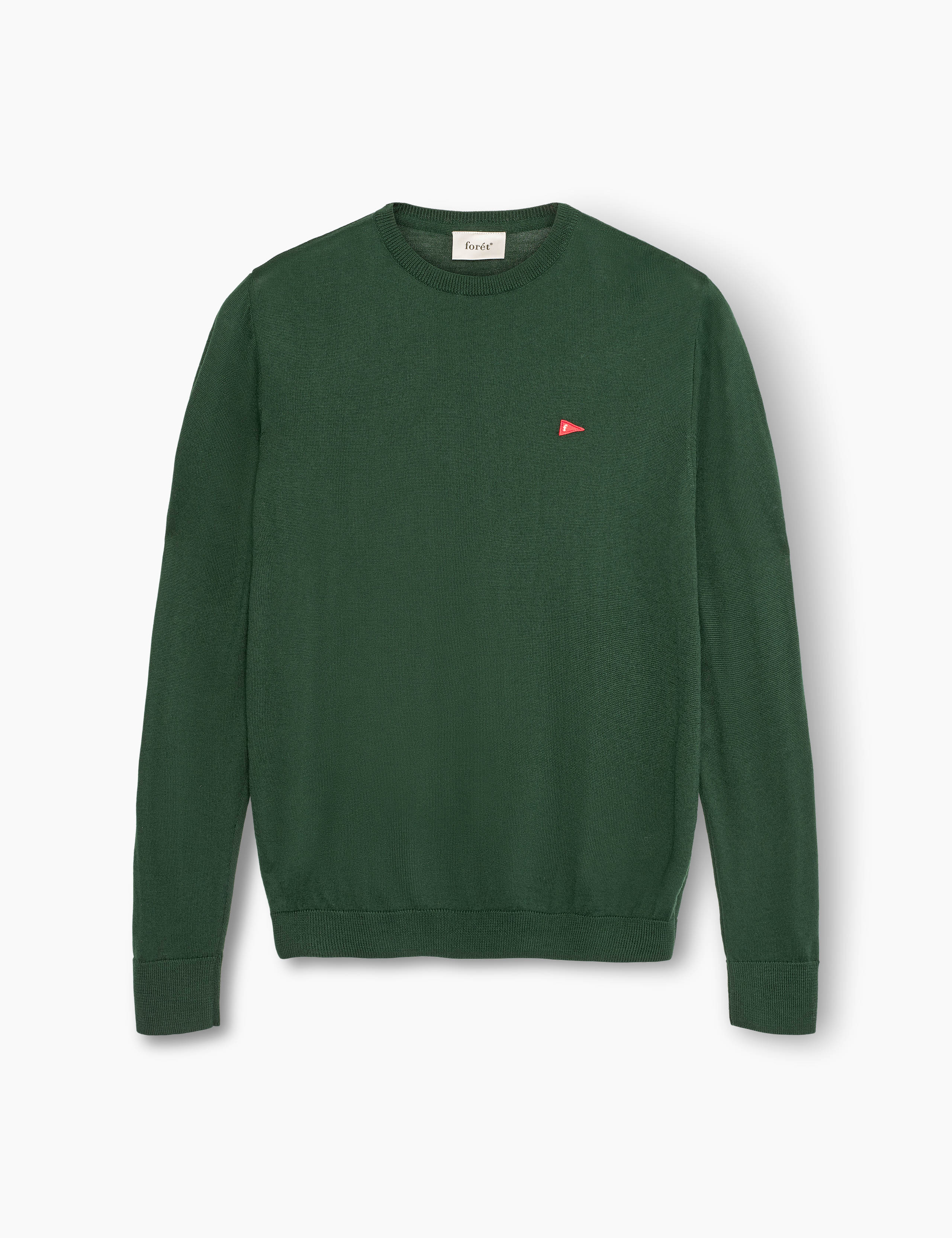 FLAG MERINO KNIT - DARK GREEN