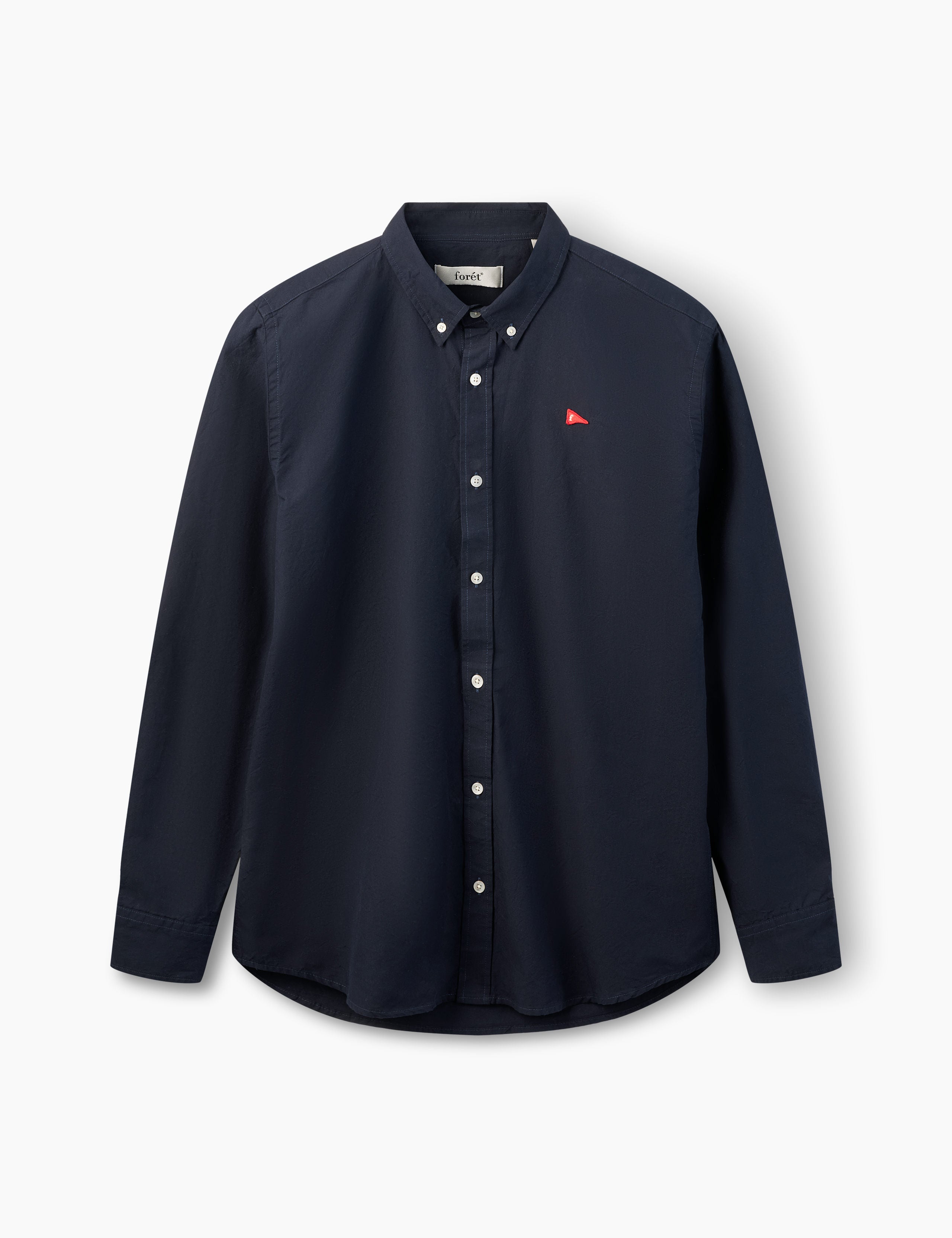 FLAG REGULAR FIT OXFORD SHIRT - NAVY