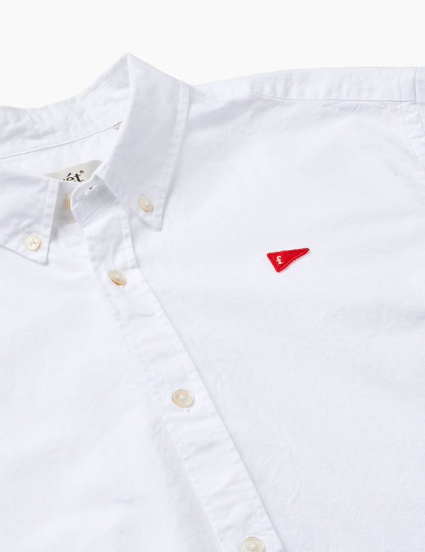FLAG REGULAR FIT OXFORD SHIRT - WHITE