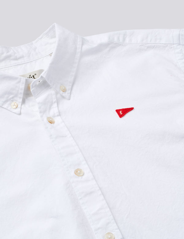 FLAG REGULAR FIT OXFORD SHIRT - WHITE