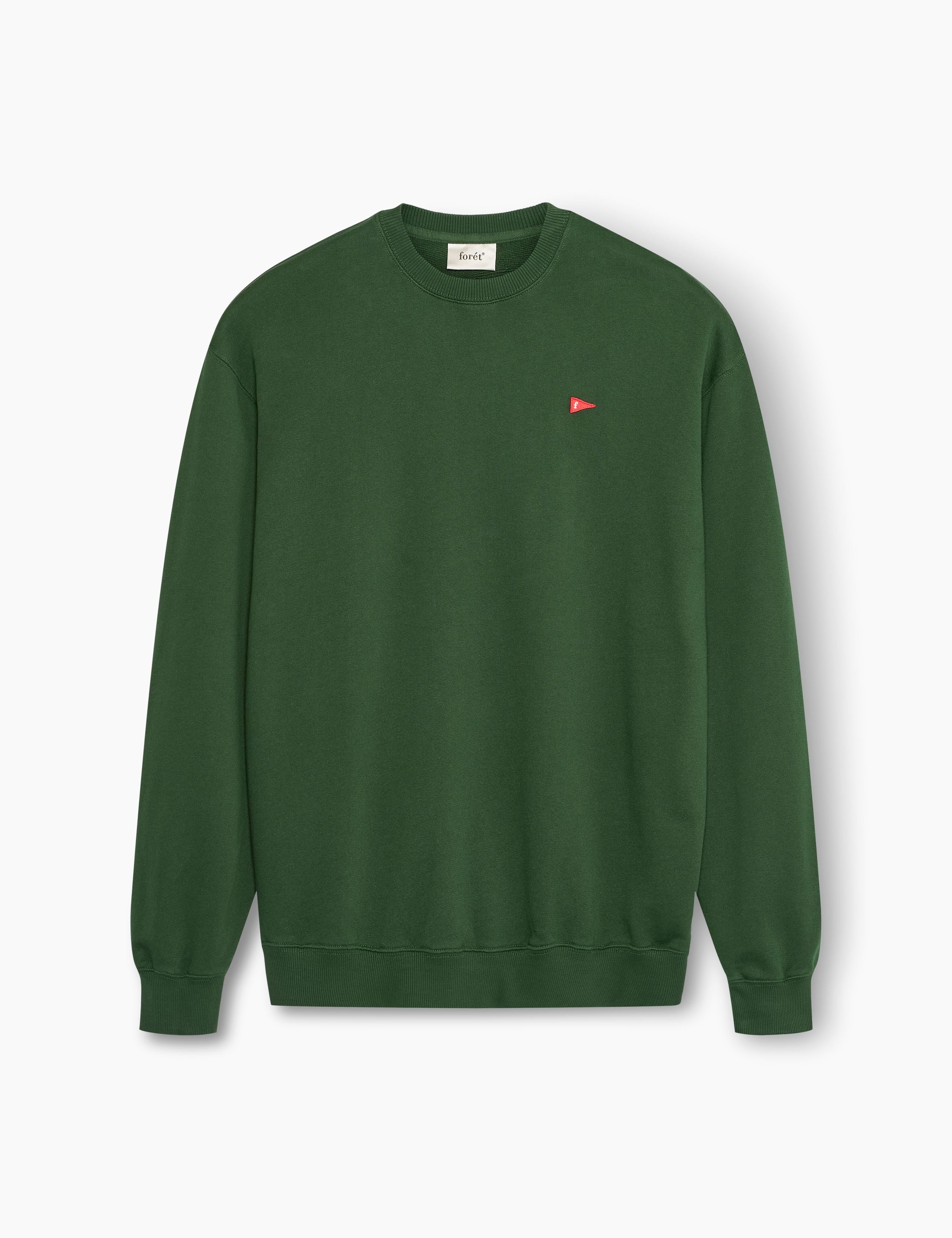 FLAG SWEATSHIRT - DARK GREEN