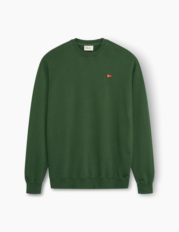 FLAG SWEATSHIRT - DARK GREEN
