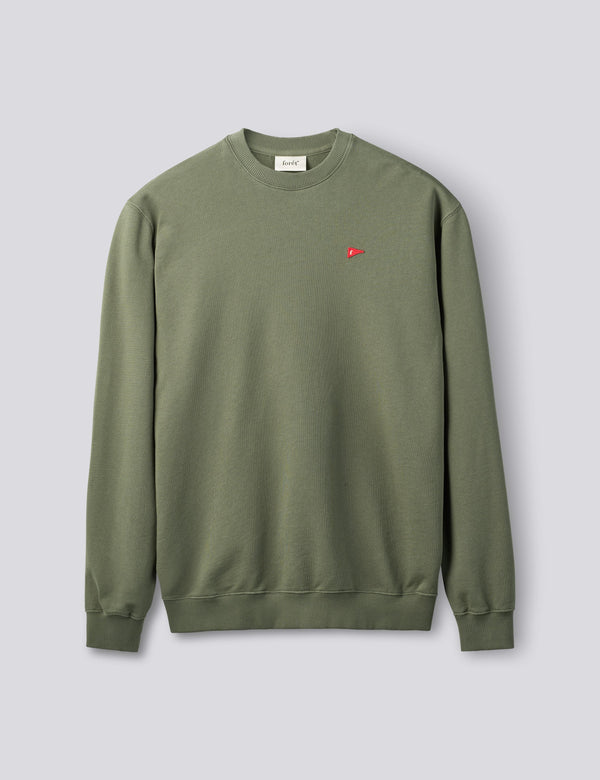 FLAG SWEATSHIRT - THYME